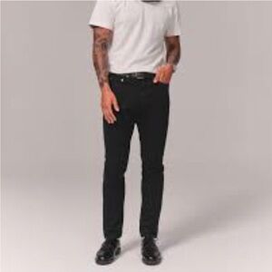 Abercrombie & Fitch Men’s Jeans Skinny Stretch Size 32x32 Jet Black Classic